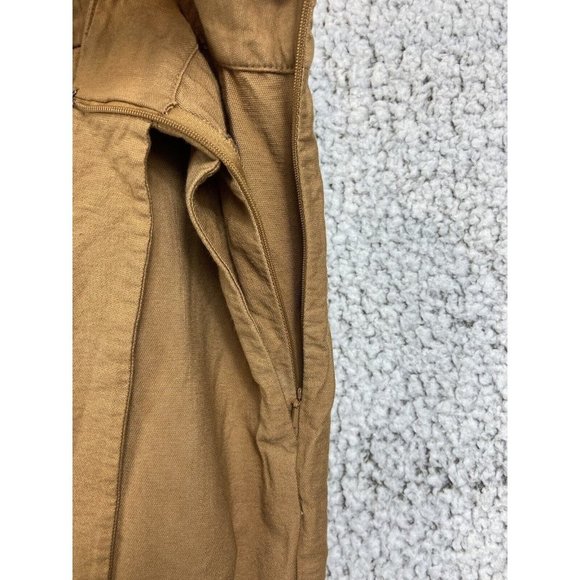 Leith brown pants with pockets belted  zipper side close women's size XL - Picture 9 of 11